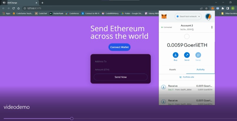 EthXChange – screenshot 2