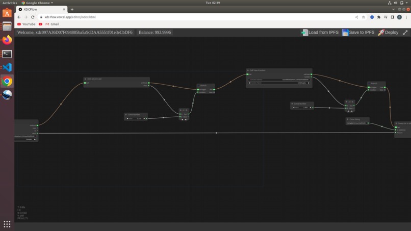XDCFlow – screenshot 2