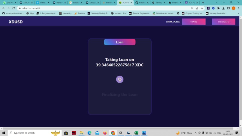 XDUSD – screenshot 3