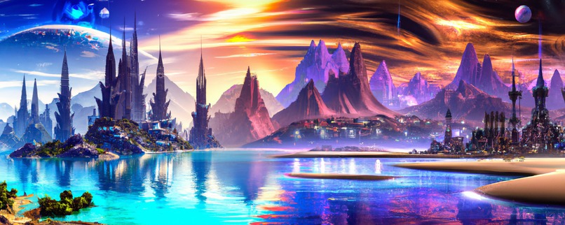 Futuristic Alien Planet AI Art Fusion – screenshot 1