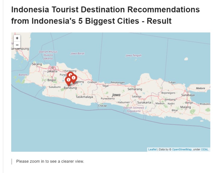 Indonesia Tourism Destination Recommendation System – screenshot 3