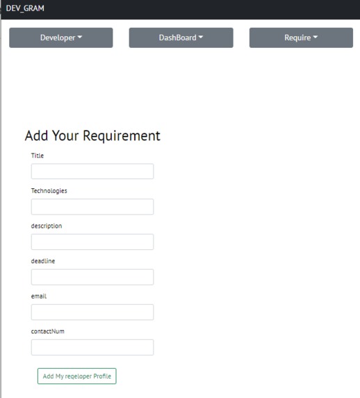 DevGram – screenshot 2