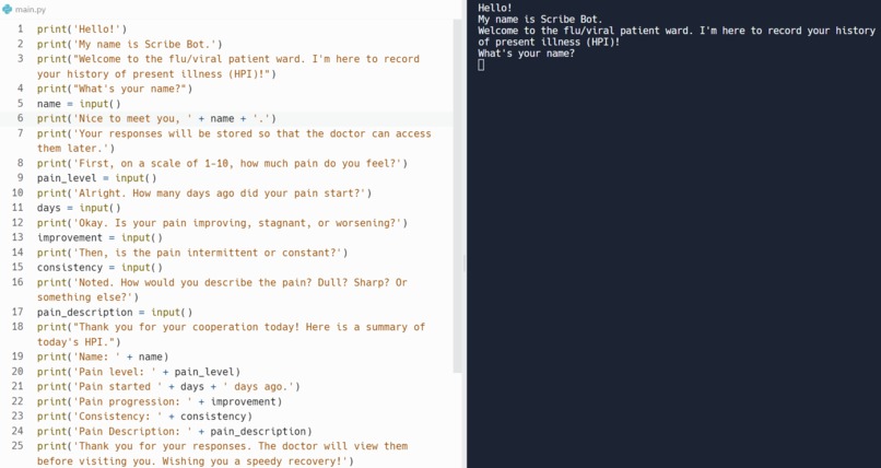 Scribe Bot – screenshot 1