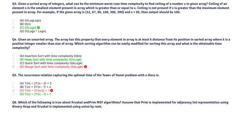 Online knowledge Assessment  – screenshot 7