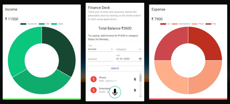 Finance Deck – screenshot 1