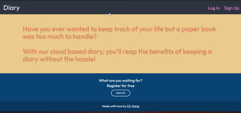 Daily Diary – screenshot 1