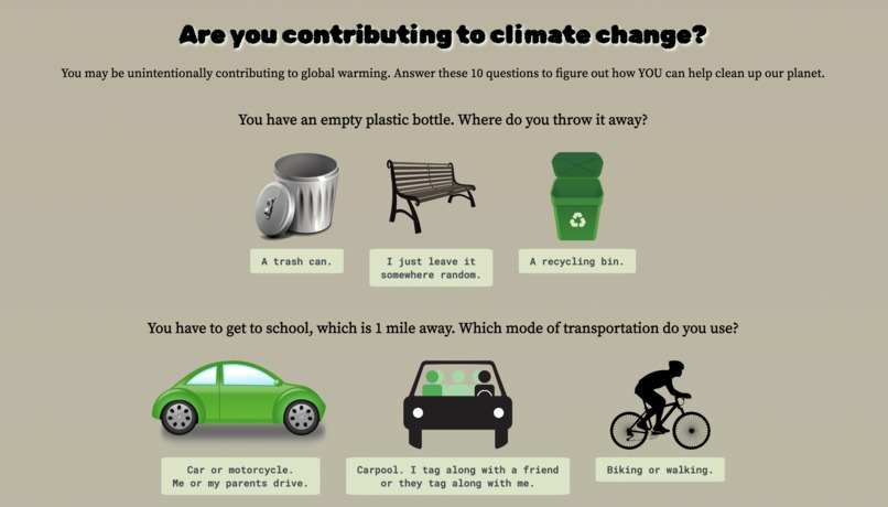 Climate Change Project – screenshot 1