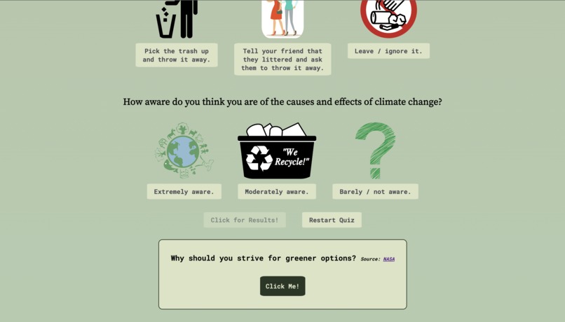 Climate Change Project – screenshot 2