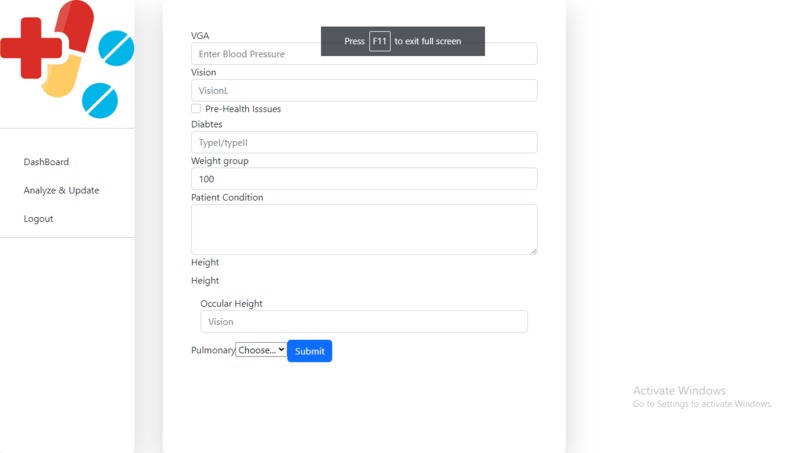 Medic Dashboard – screenshot 1