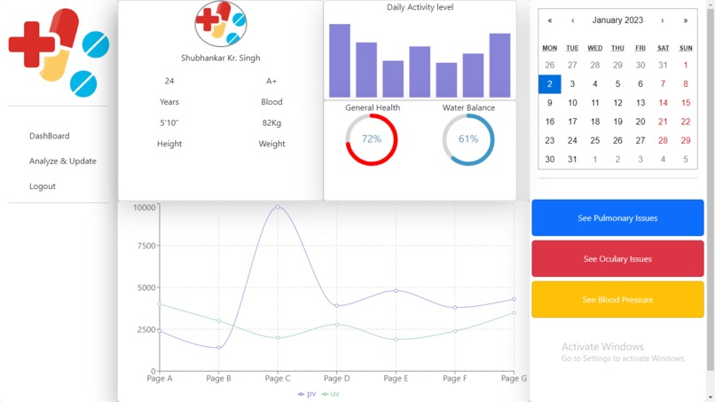 Medic Dashboard – screenshot 2