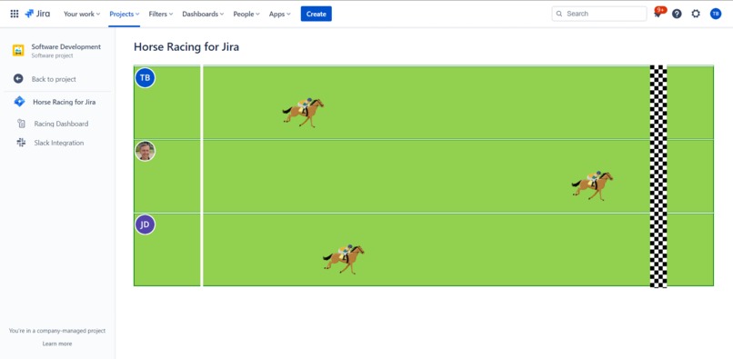 Horse Racing for Jira – screenshot 1