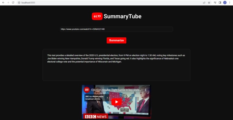 SummaryTube (DNF) – screenshot 1