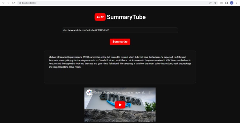 SummaryTube (DNF) – screenshot 5