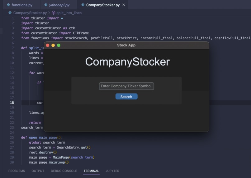 CompanyStocker – screenshot 1