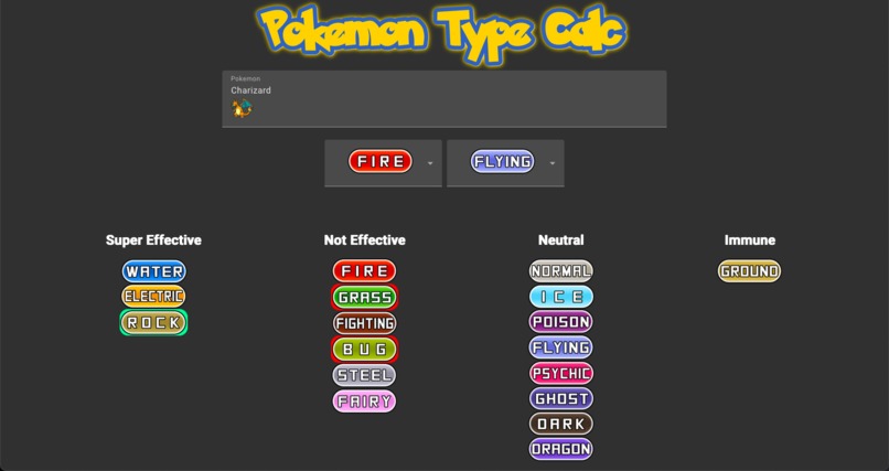 PokemonTypeCalc (Monkey_123) – screenshot 1