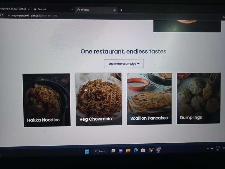 FOODIES - The Restaurant WebSite – screenshot 1
