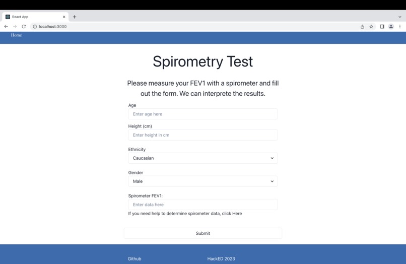 HealthHackED – screenshot 1