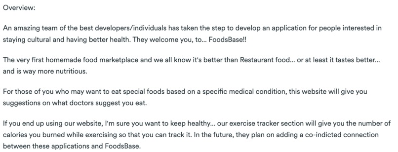 FoodsBase – screenshot 1