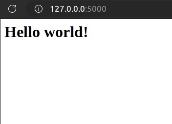 Hello world  – screenshot 1