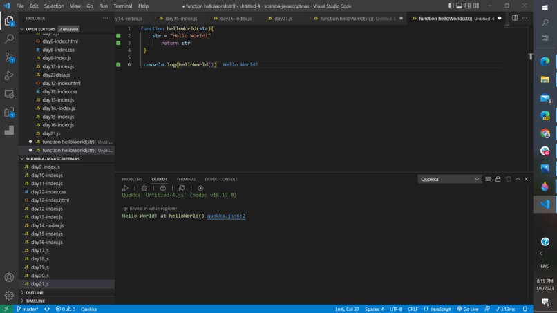 Hello World! – screenshot 1
