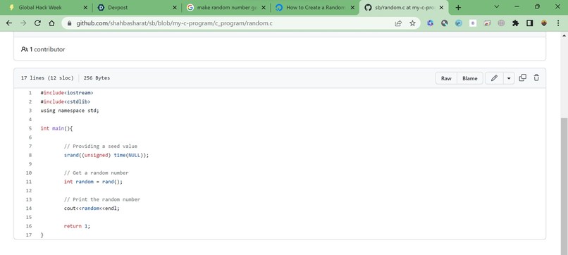Bulid a random number genrator – screenshot 2