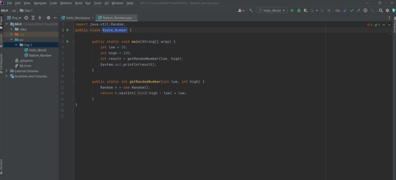 Build a random number generator – screenshot 1