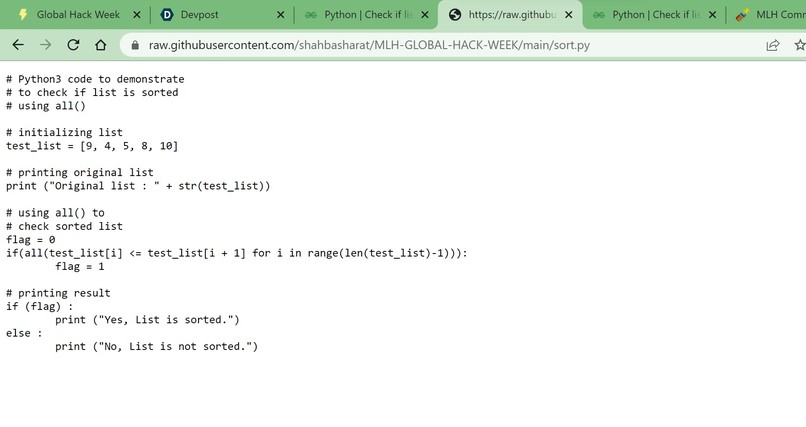 Write a Sorting Method  – screenshot 2