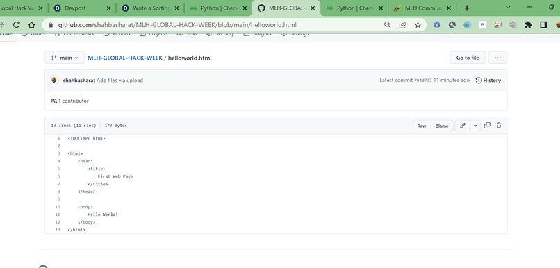 hello world  – screenshot 2
