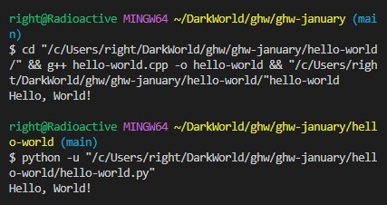 Hello World – screenshot 1