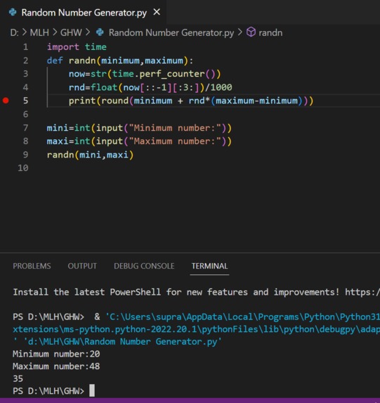 Random Int Generator | Devpost