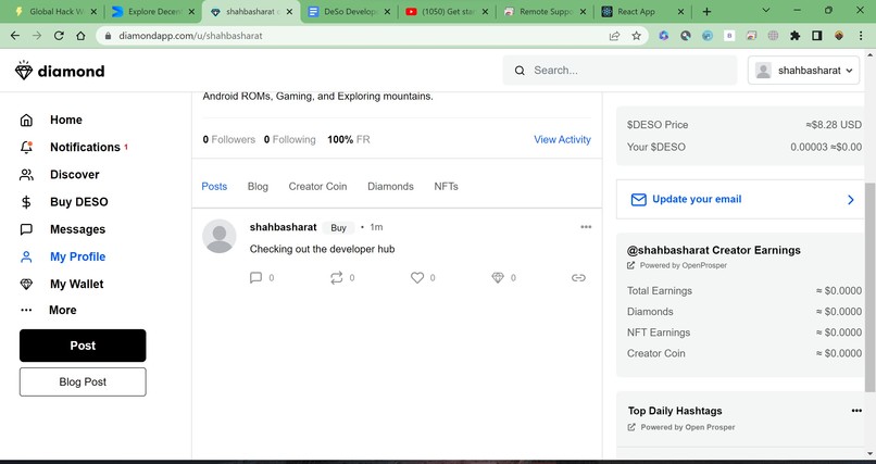 Get started with DeSo! – screenshot 3