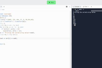 Sorting Method - Bubble sort
