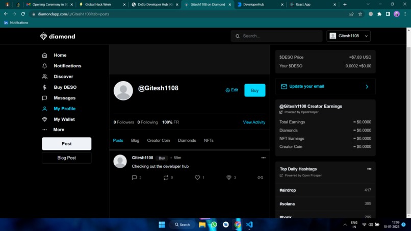 Get started with DeSo! – screenshot 1