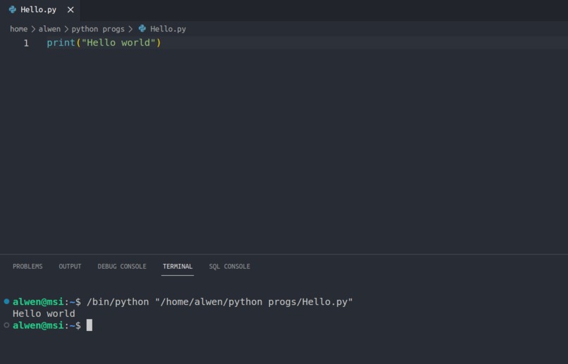 Hello World  – screenshot 1