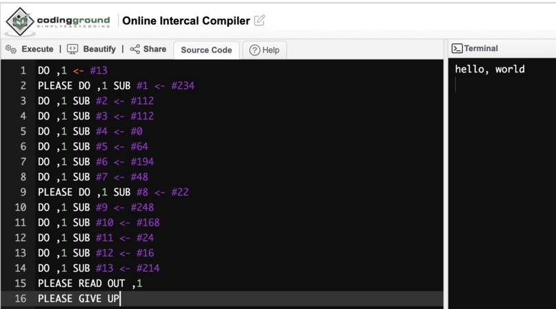 Hello world! – screenshot 1