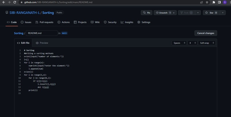 Write a Sorting Method  – screenshot 1