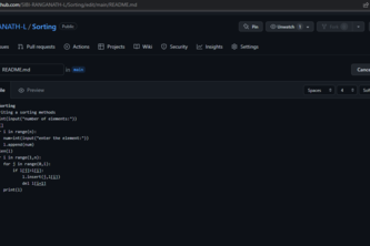 Write a Sorting Method 