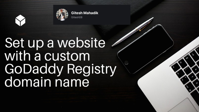 Set up a website with a custom GoDaddy Registry domain name – screenshot 1