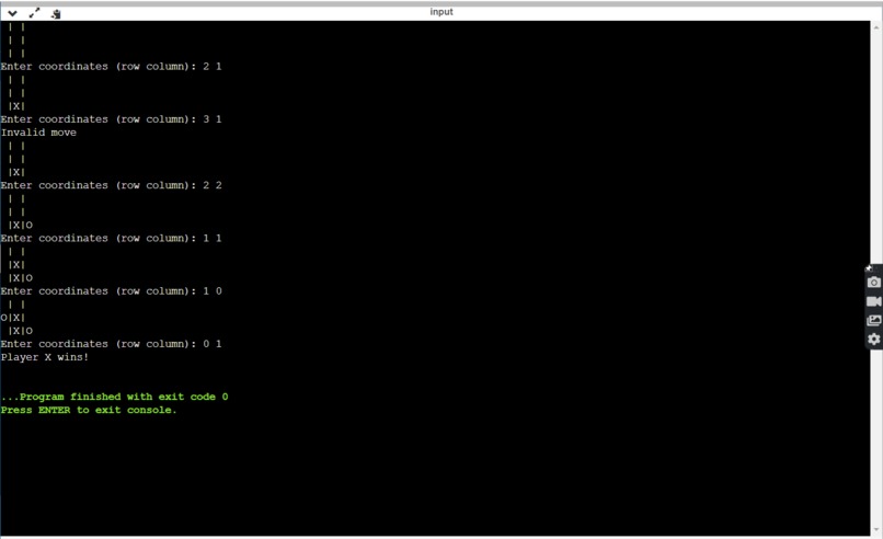 tic-tac-toe game – screenshot 1
