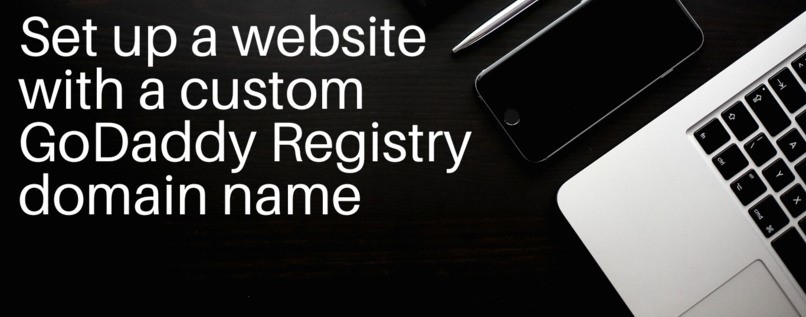  Set up a website with a custom GoDaddy Registry domain name – screenshot 1
