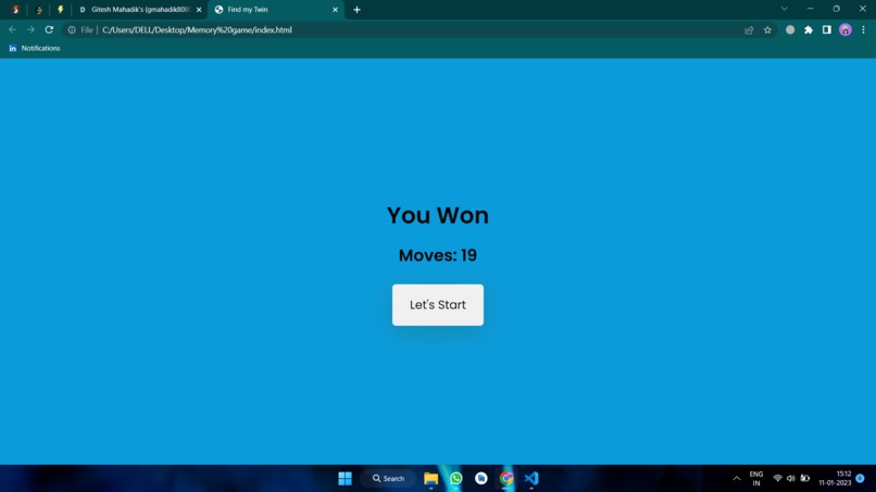 Design a JavaScript Game - Find My Twin – screenshot 7