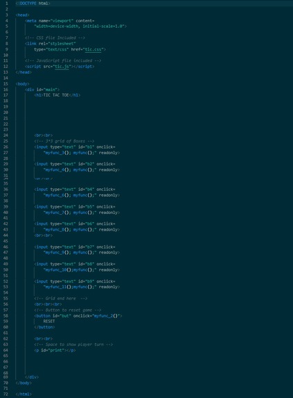 Create a text-based Tic-Tac-Toe Game – screenshot 1