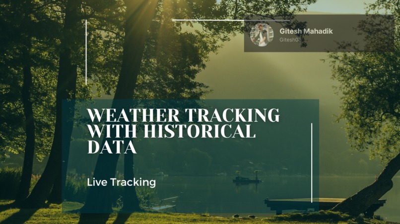 Weather tracking website with historical data – screenshot 1