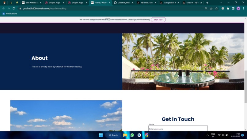 Weather tracking website with historical data – screenshot 4