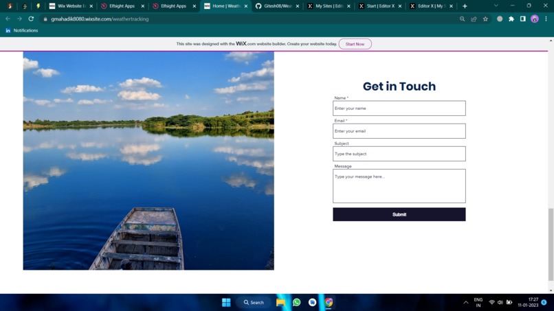Weather tracking website with historical data – screenshot 5