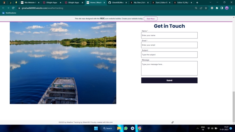 Weather tracking website with historical data – screenshot 6