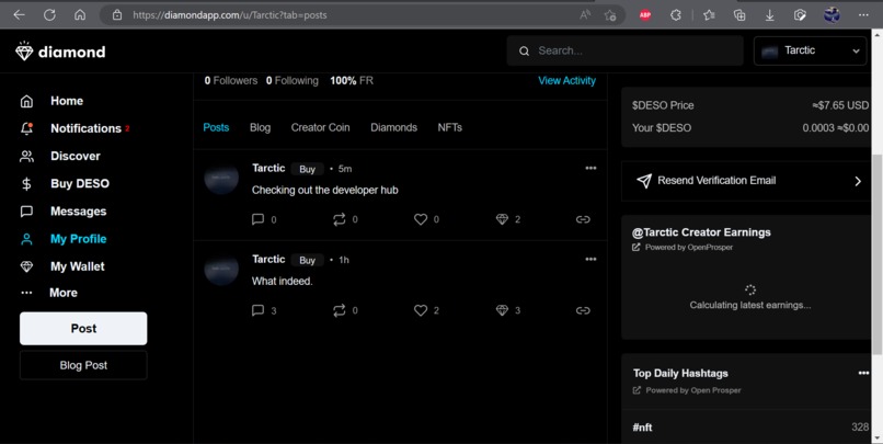 DeSo Post – screenshot 1