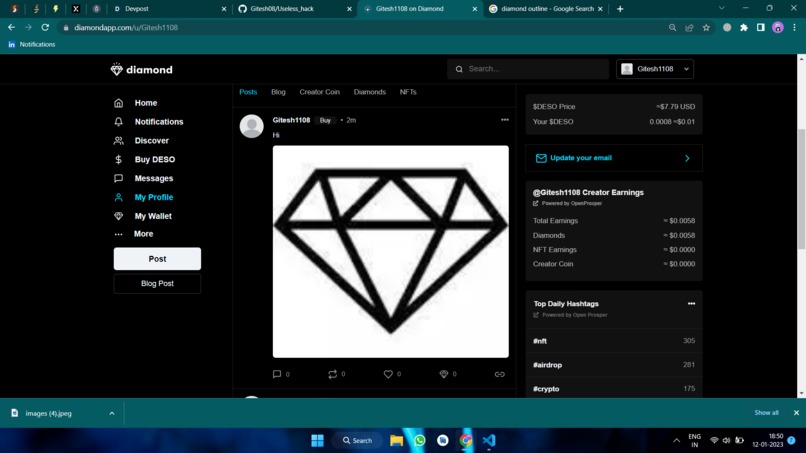 Say Hi on DiamondApp – screenshot 2