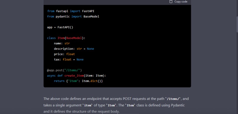 ChatGPT-generated-FastAPI-app – screenshot 3