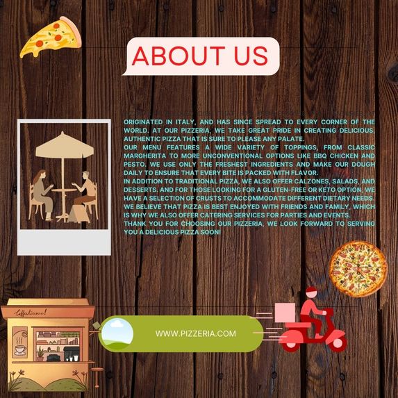 About page for my favourite food – screenshot 1